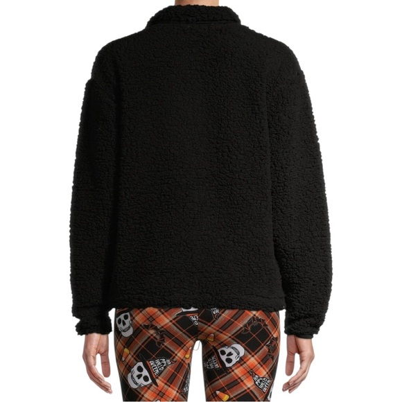 ▪️No Boundaries Juniors Half-Zip Faux Super Soft Black Sherpa Pullover XXL▪️ - Picture 3 of 12